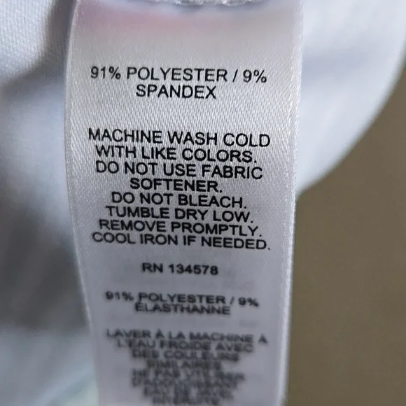 Green and White Striped Vineyard Vines Slub Shirt Size Medium - Picture 9 of 9